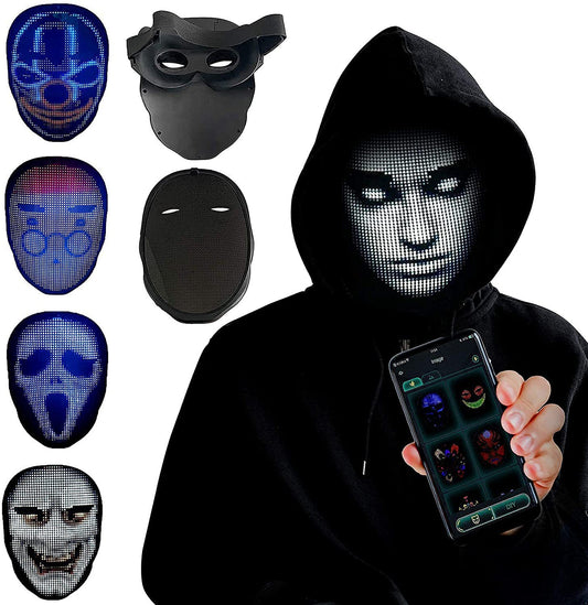 Masque facial Full LED pour Halloween