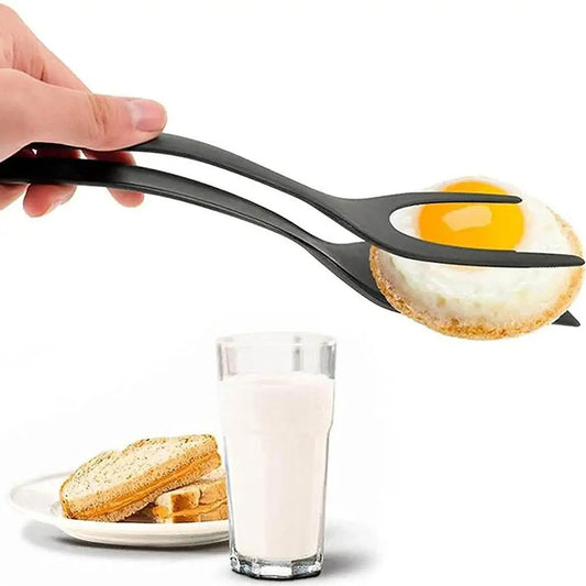 Pinces à spatules 2 en 1 pour œufs