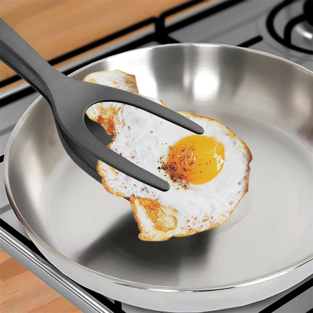 Pinces à spatules 2 en 1 pour œufs