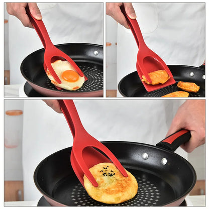 Pinces à spatules 2 en 1 pour œufs