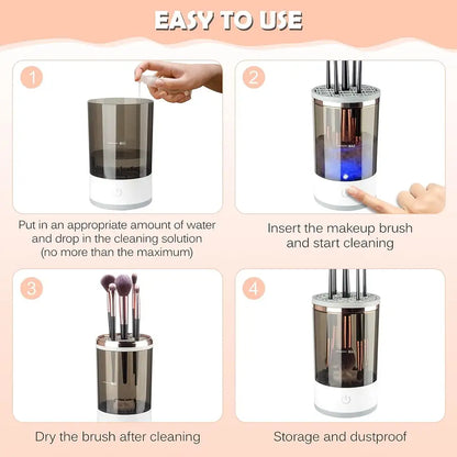 Nettoyant électrique automatique pour pinceaux de maquillage