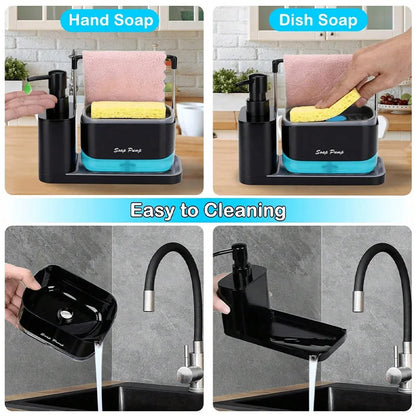 Ensemble de distributeurs de savon pour les mains et la vaisselle 5 en 1